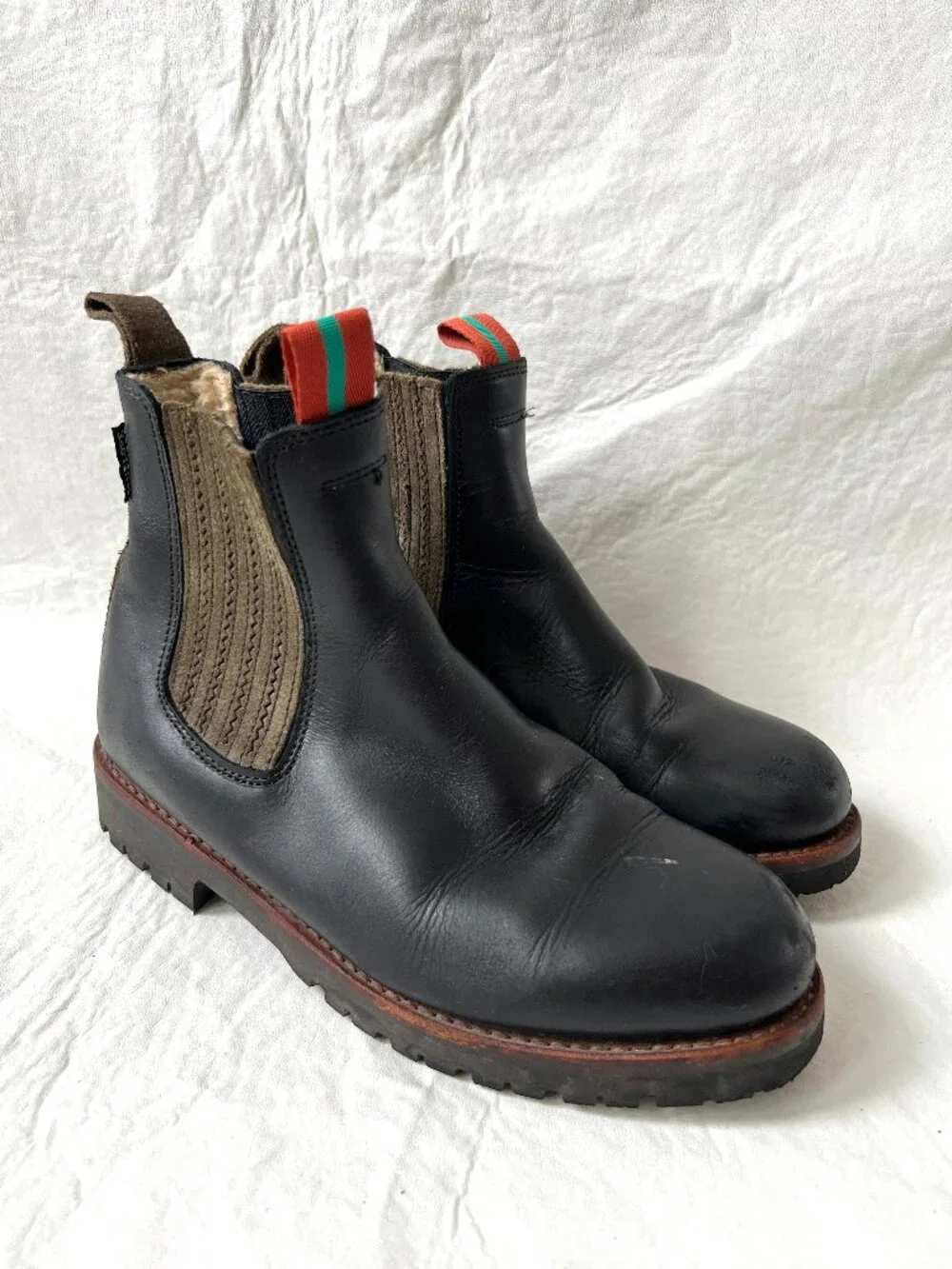 Penelope Chilvers Chelsea Boots black leather 37 6 womens Oscar Wool-Lined